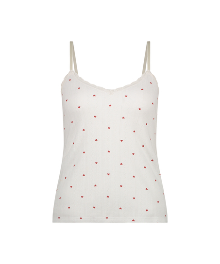 Linne Cami Lace, Vit