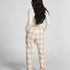 Pyjamasbyxori flanell, Beige