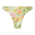 Högt Skuren Bikiniunderdel Tropics, Vit