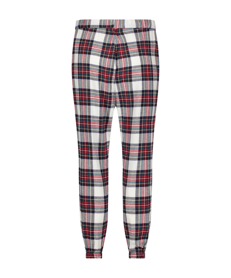 Pyjamasbyxori flanell, Vit