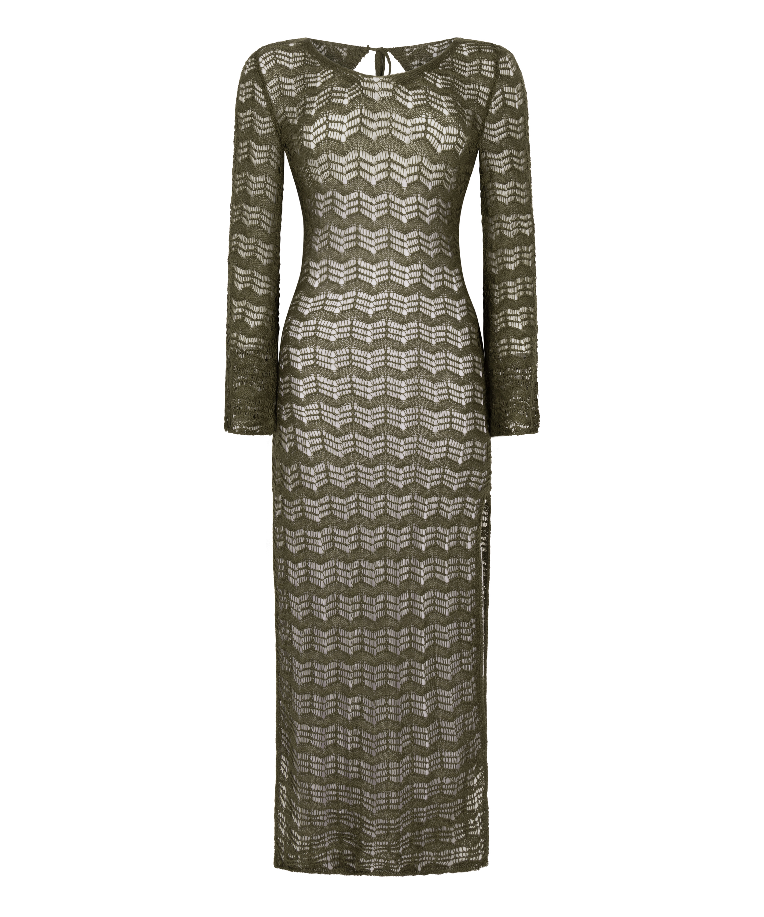 Maxiklänning Crochet, grön, main