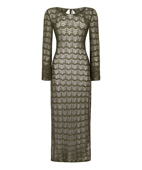 Maxiklänning Crochet, grön