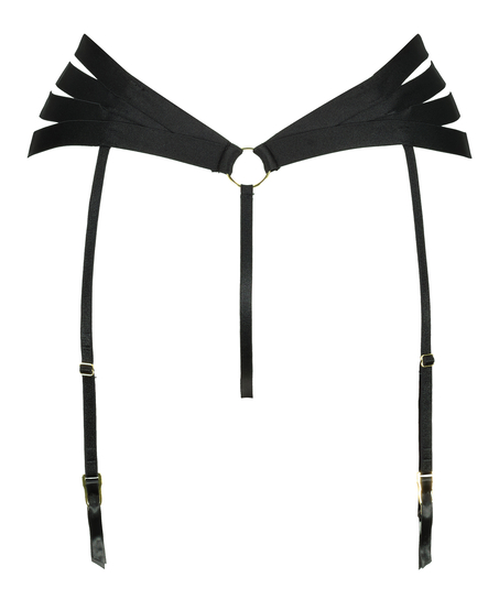 Femme högt skuren stringtrosa, Svart