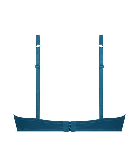 Formpressad bygel-bh Lace & Shine, Blå