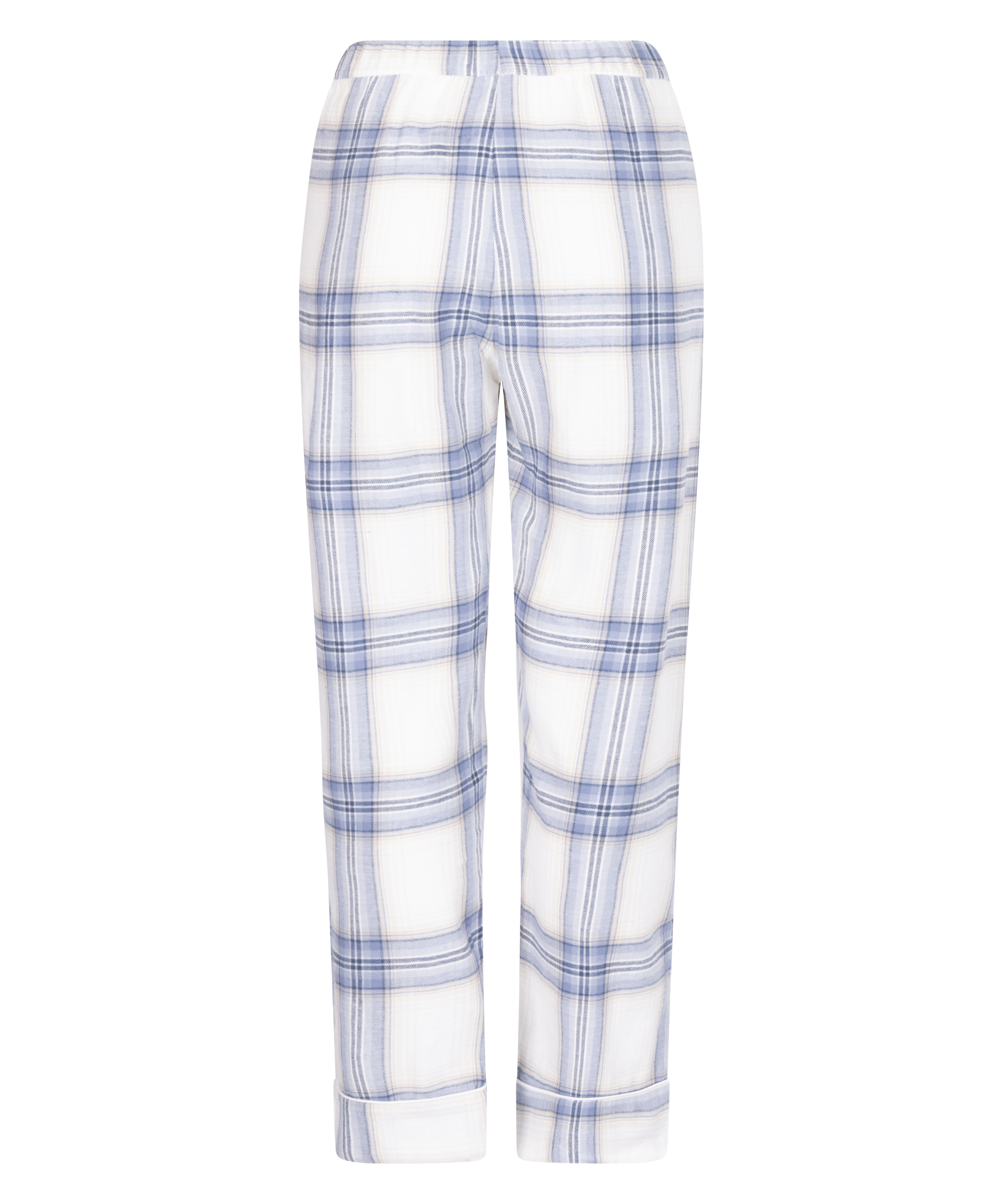 Tall Pyjamasbyxori flanell, Blå, main