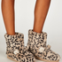 Leopard Print Boot, Beige