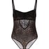 Tara Leopard Body, Svart