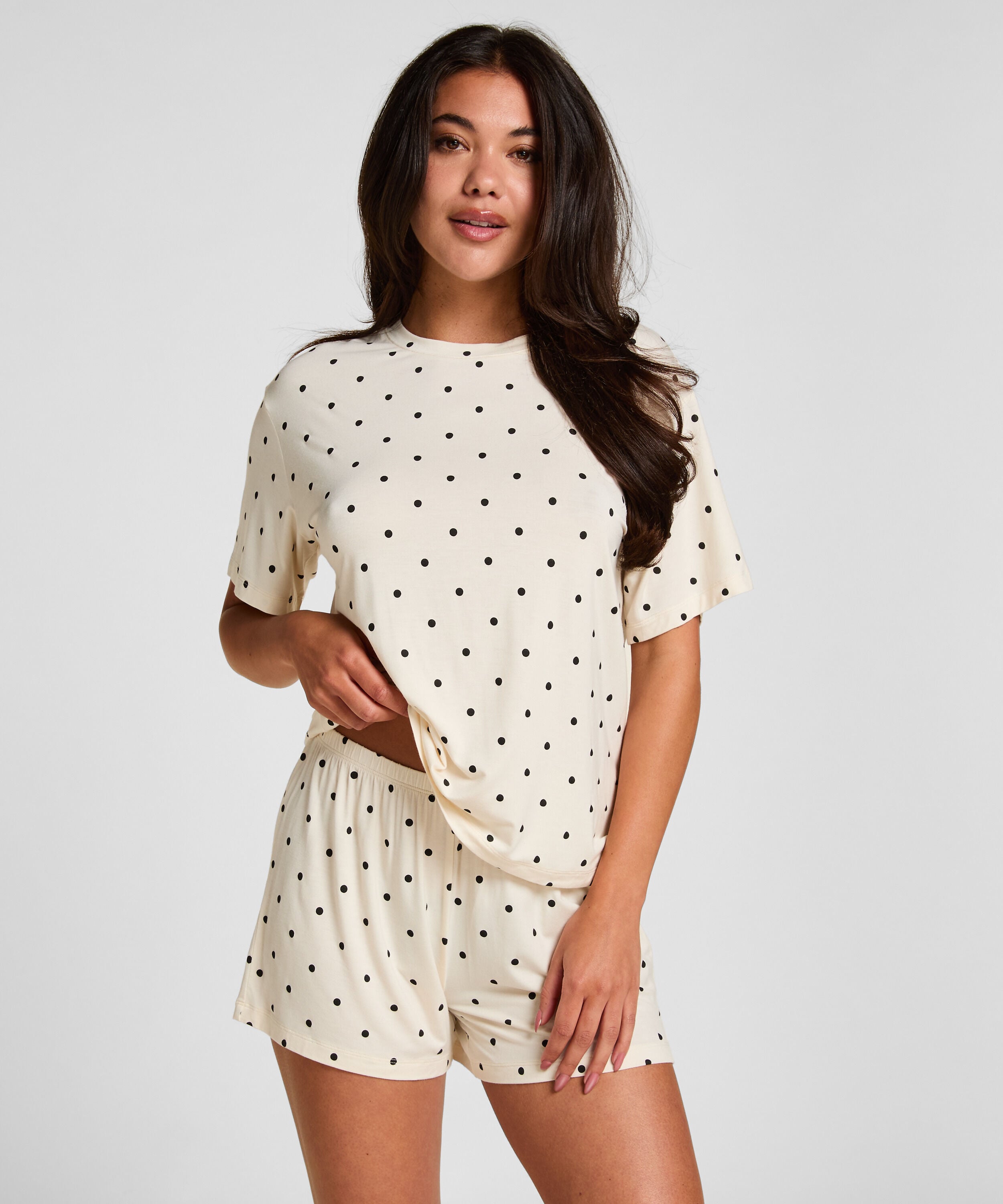 Pyjamas Set Loose, Vit Pyjamas Set Loose, Vit