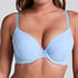 Cherry formpressad bygel-bh med pushup, Blå