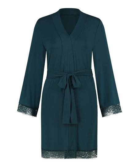 Kort badkappa, bl&aring;