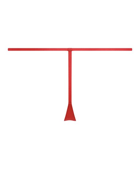 Osynlig tanga av spets, röd