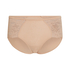 Superslip midi med spets, Beige