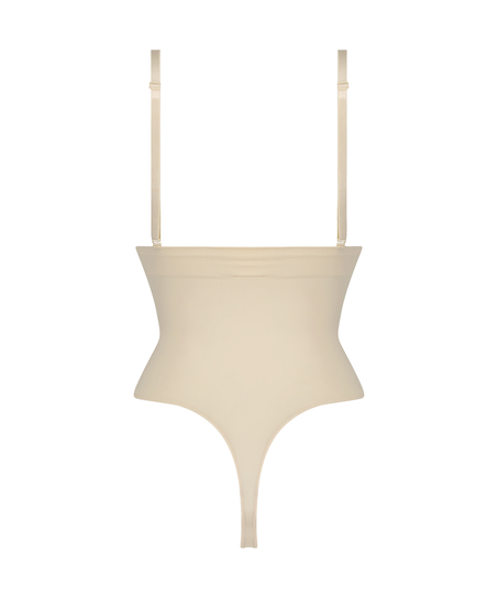 S&ouml;ml&ouml;s f&ouml;rb&auml;ttrande stringtrosa med h&ouml;g midja, Beige