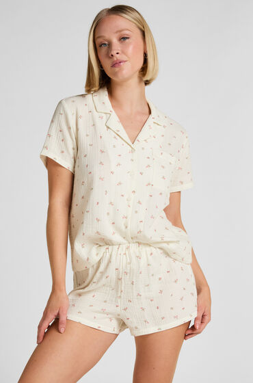 Hunkemöller Muslin-shorts Vit