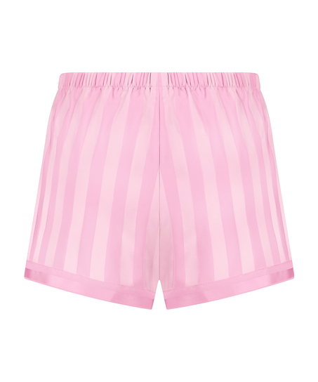 Satin pyjamasshorts, Rosa