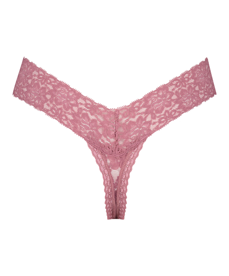 Extra låg stringtrosa V-shape, Lila