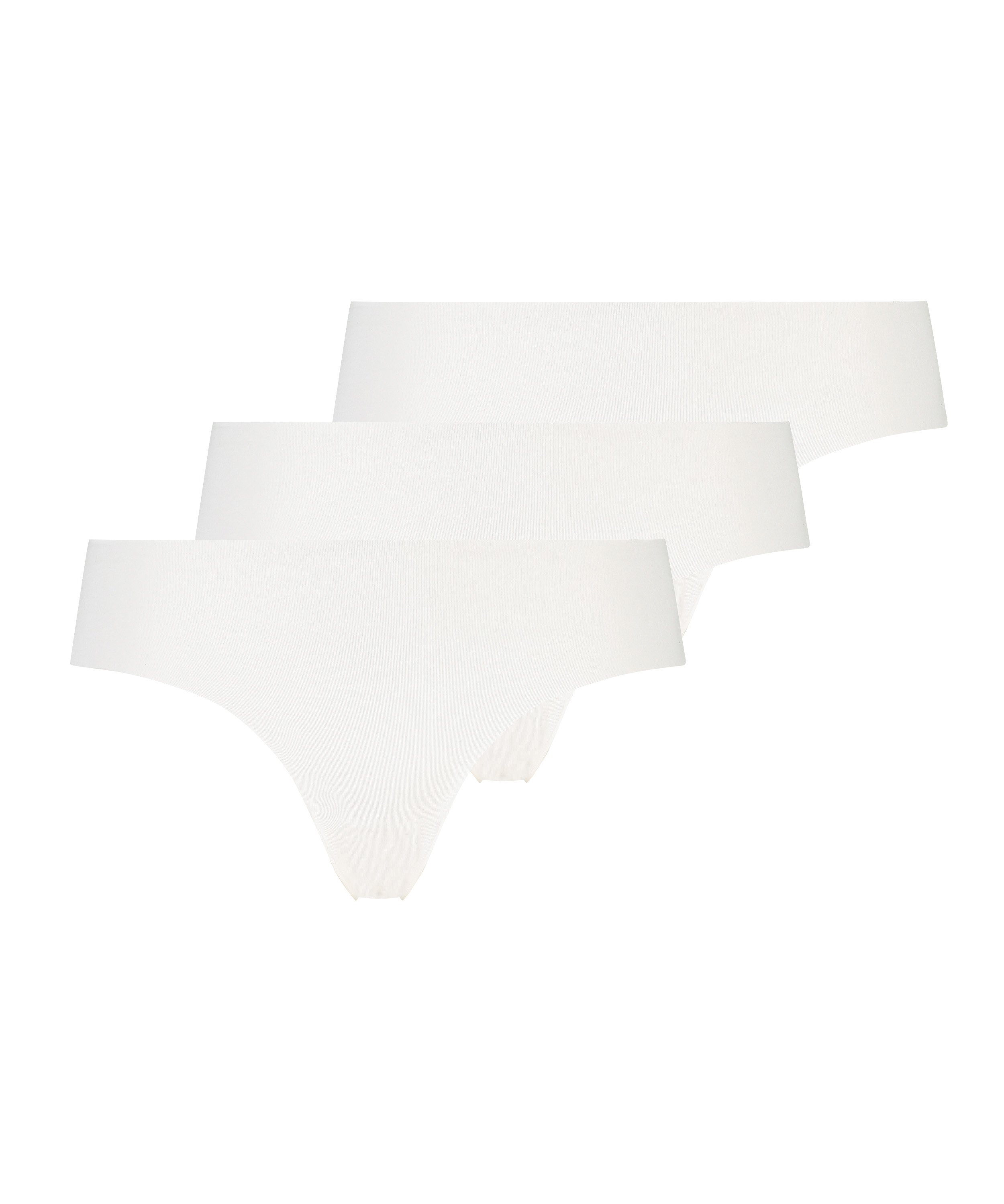 3-pack  osynlig brazilian-trosa, Vit, main