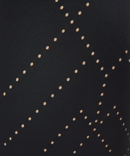 HKMX avskurna sportleggings med h&ouml;g midja Naira, Svart