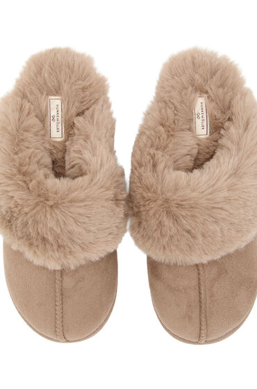 Hunkemöller Tofflor Mocka dam – bild 3