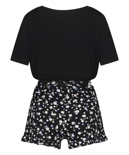Kort pyjamasset, Svart
