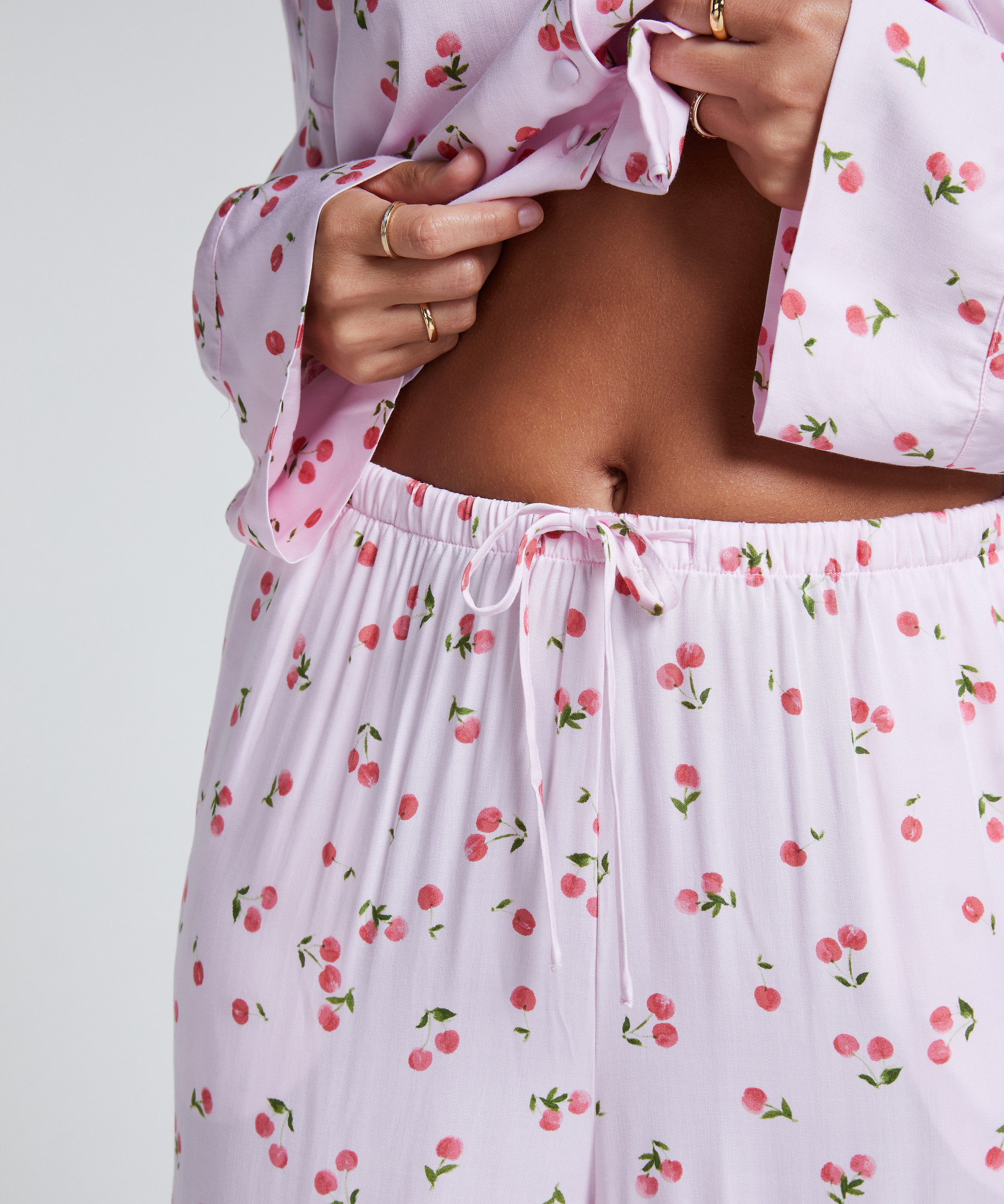 Satin-byxor, Rosa, main