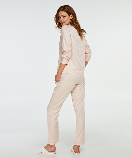 Pyjamastopp Satin, Rosa