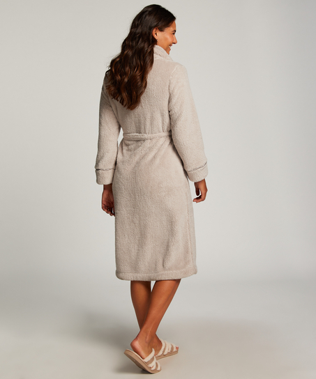 Morgonrock Fleece, Brun