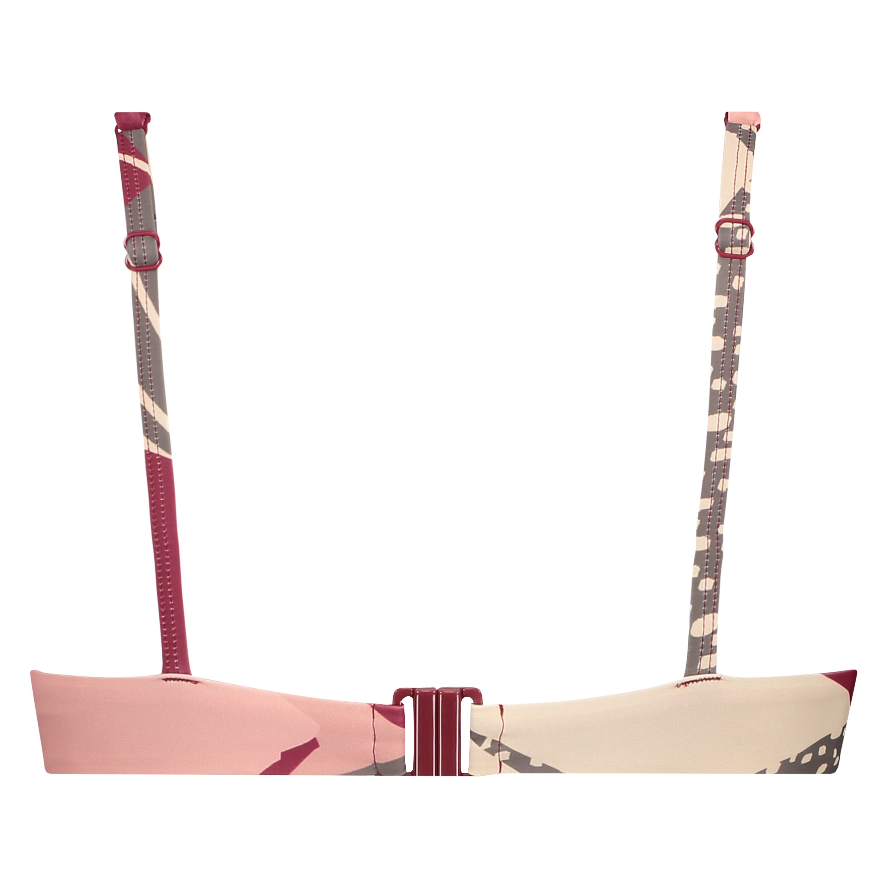 Icke-formpressad bikinitopp Print Game, Rosa, main