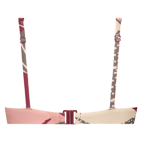 Icke-formpressad bikinitopp Print Game, Rosa