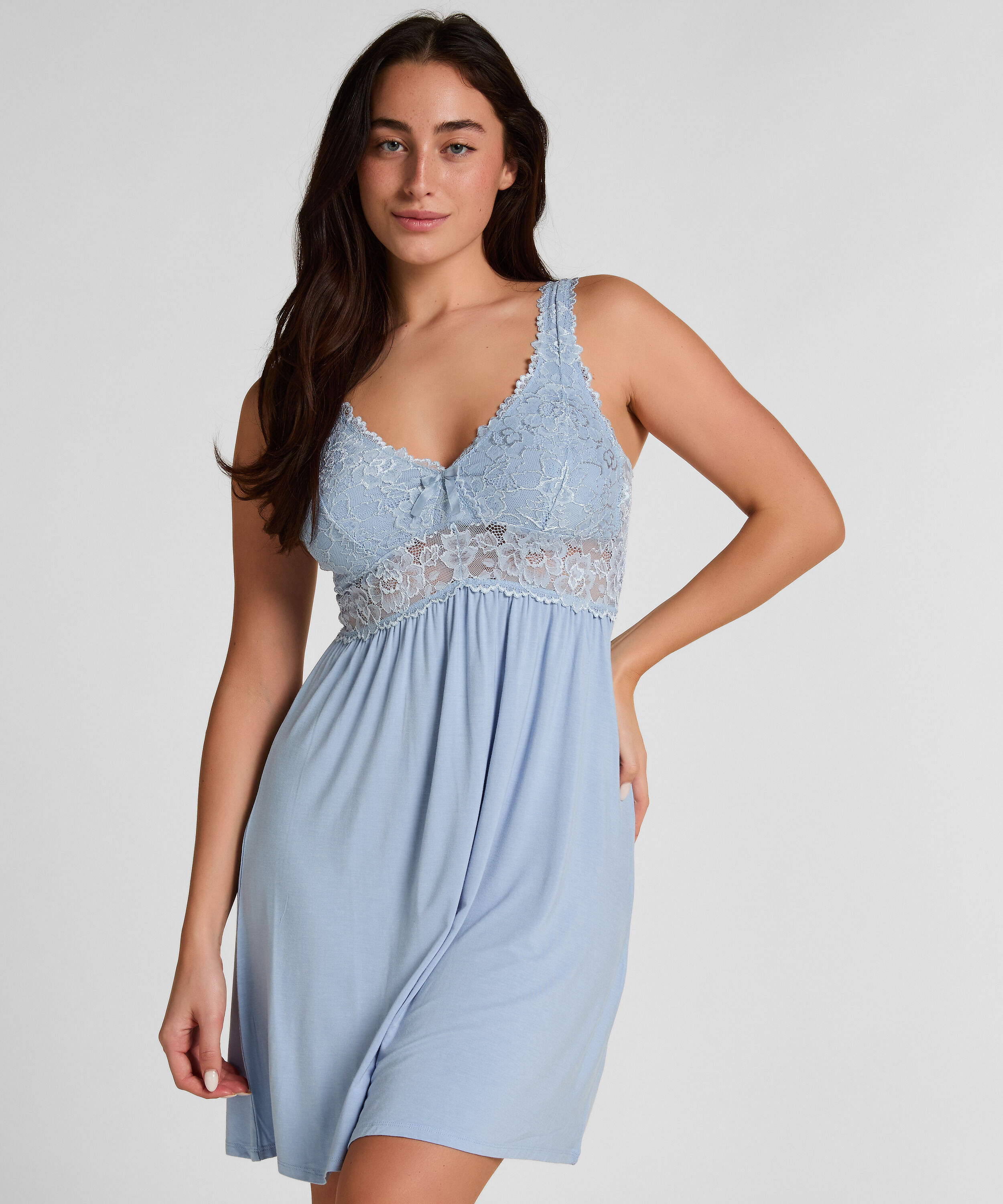 Nora Lace slipklänning, Blå