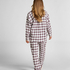 Pyjamastopp flanell, Vit
