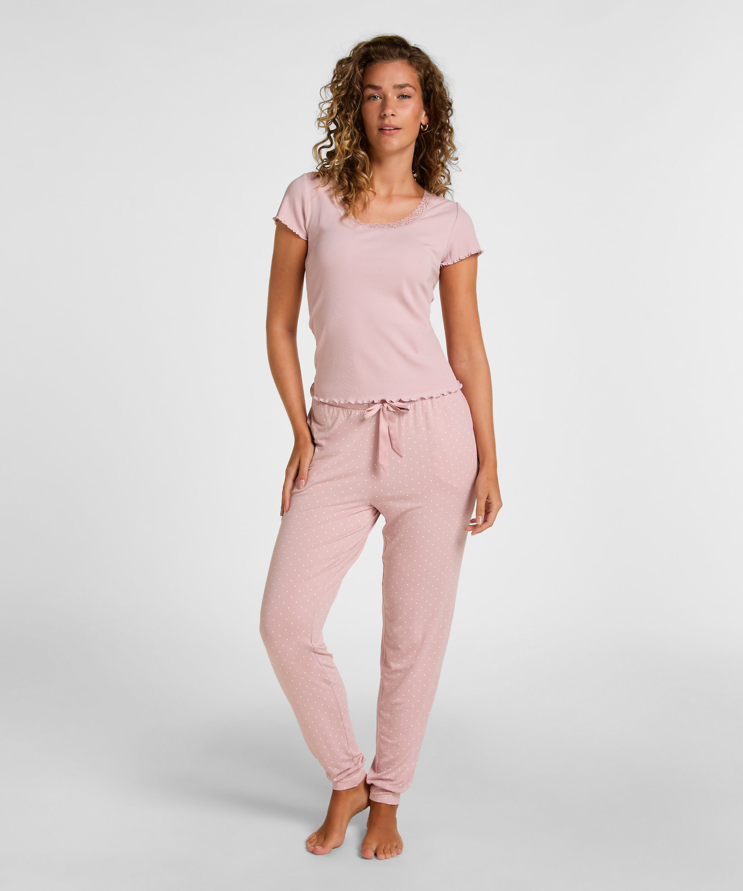 Pyjamasbyxa Jersey, Rosa
