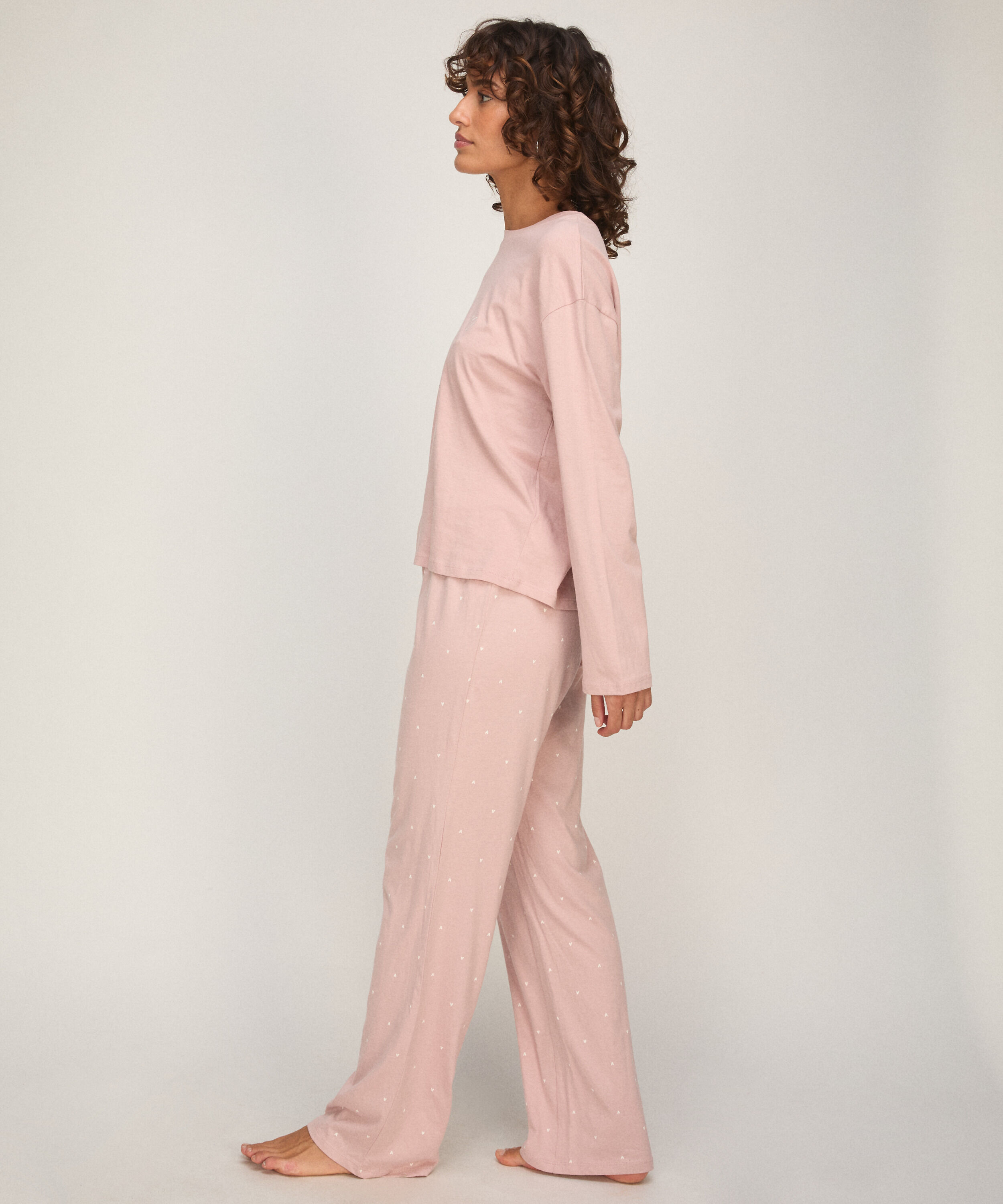 Pyjamasset i bomullsjersey