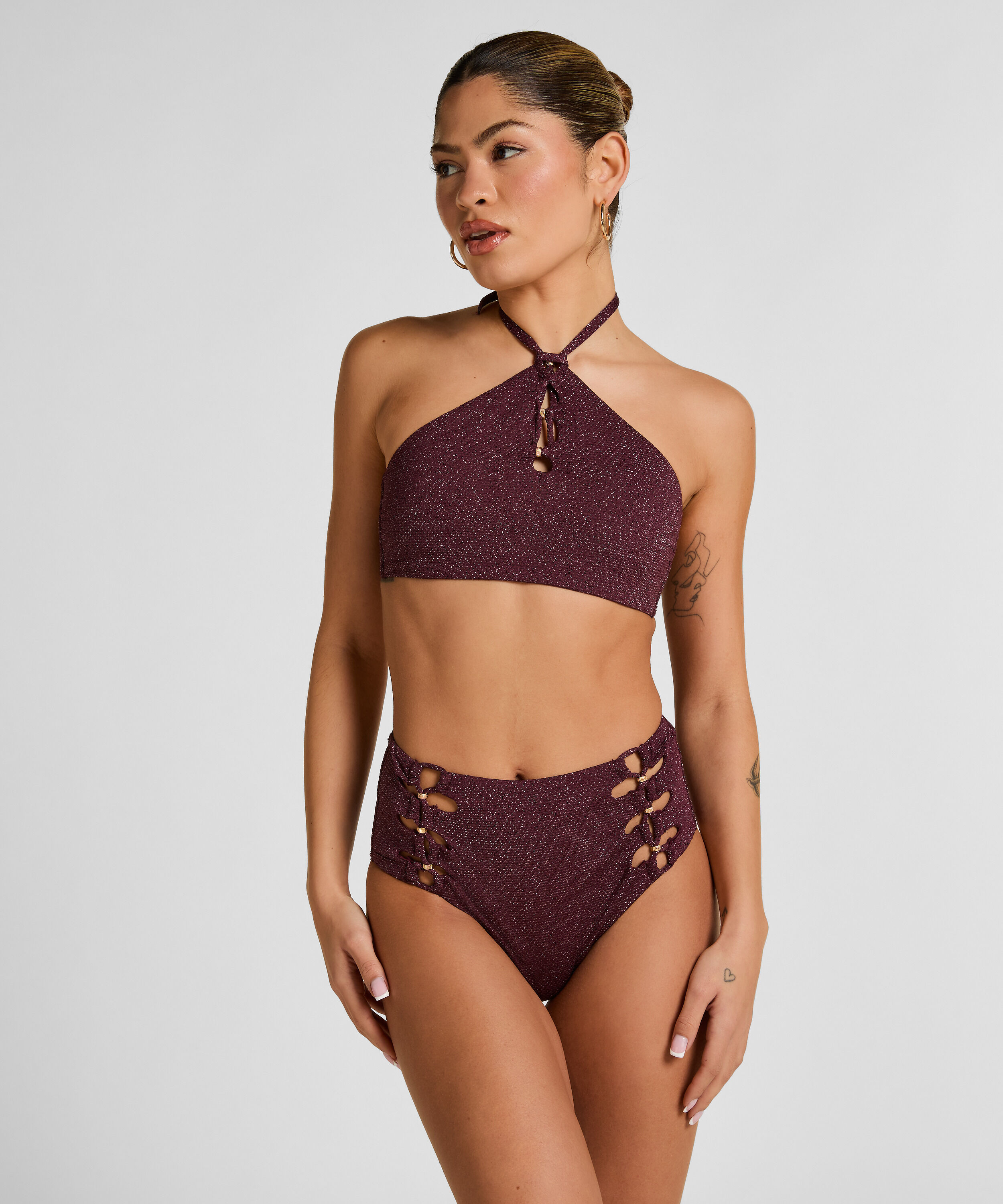 Panama Höga Bikinibottnar, Lila Panama Höga Bikinibottnar, Lila
