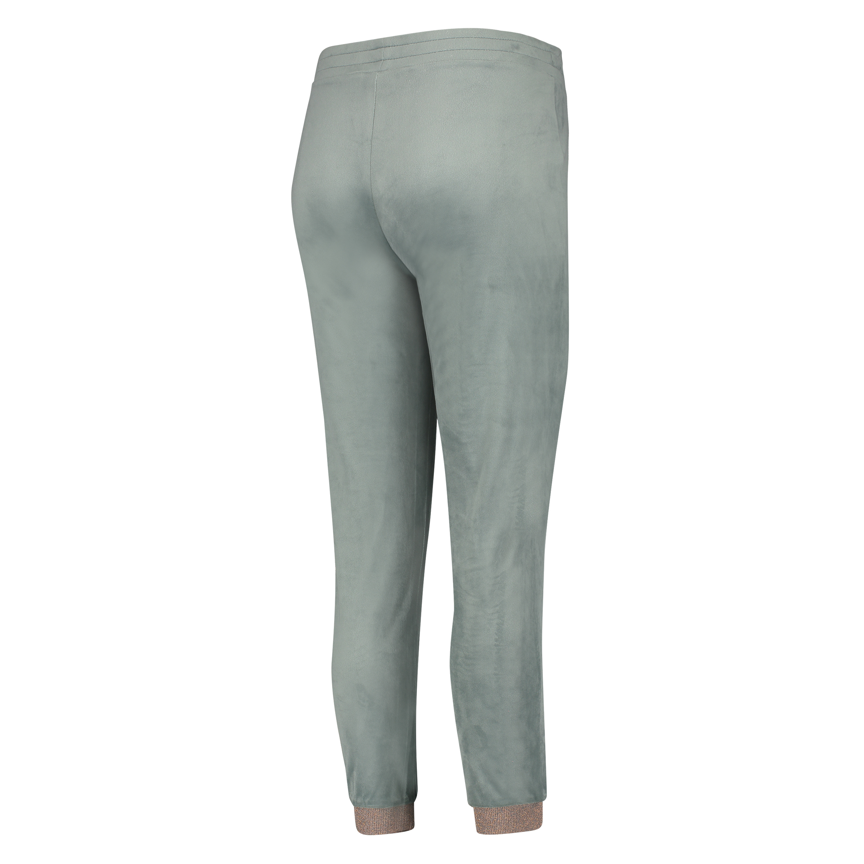 Tall velours Jogging pants, grön, main
