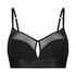 Bralette i mesh Flexing, Svart