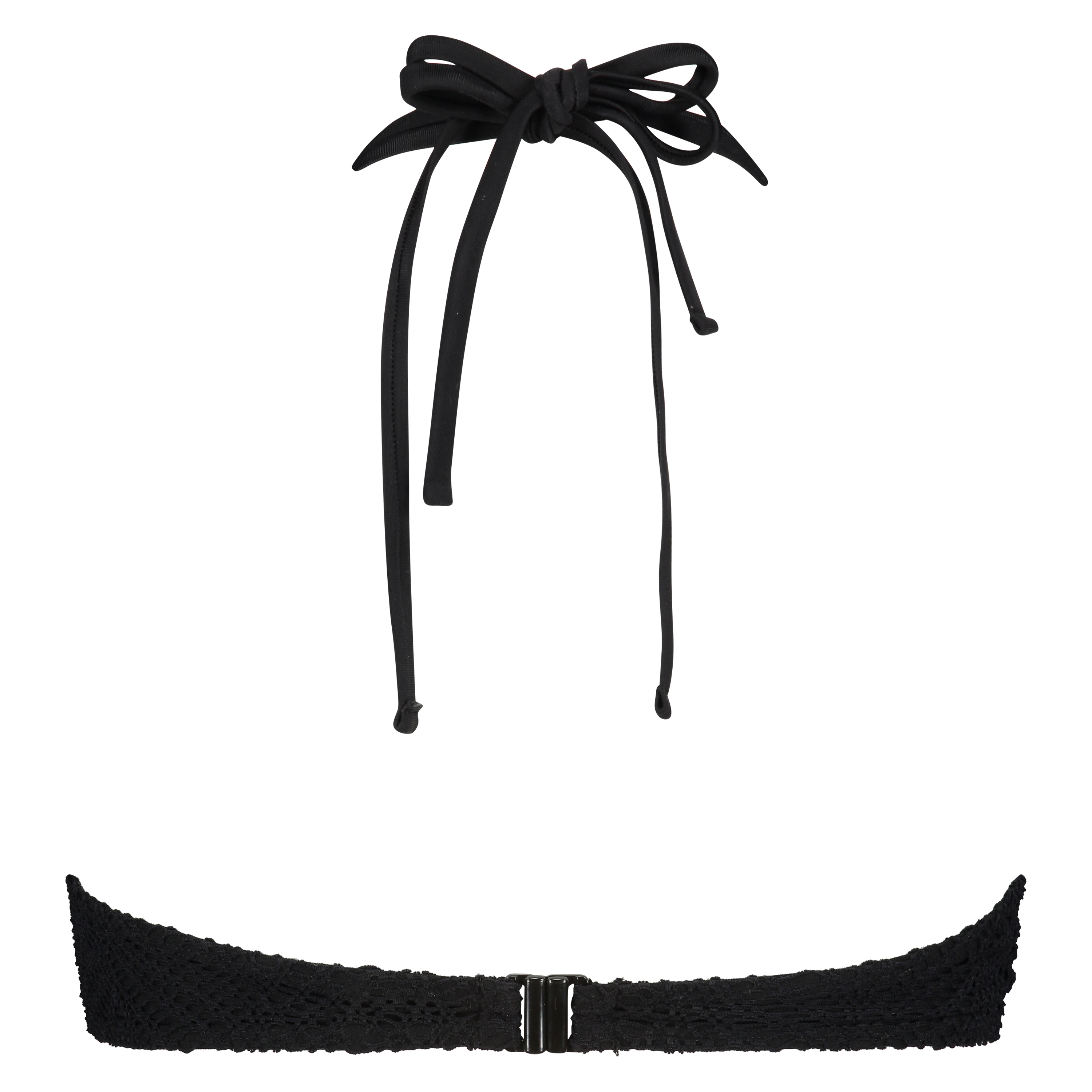 Crochet Bikini Top, Svart, main