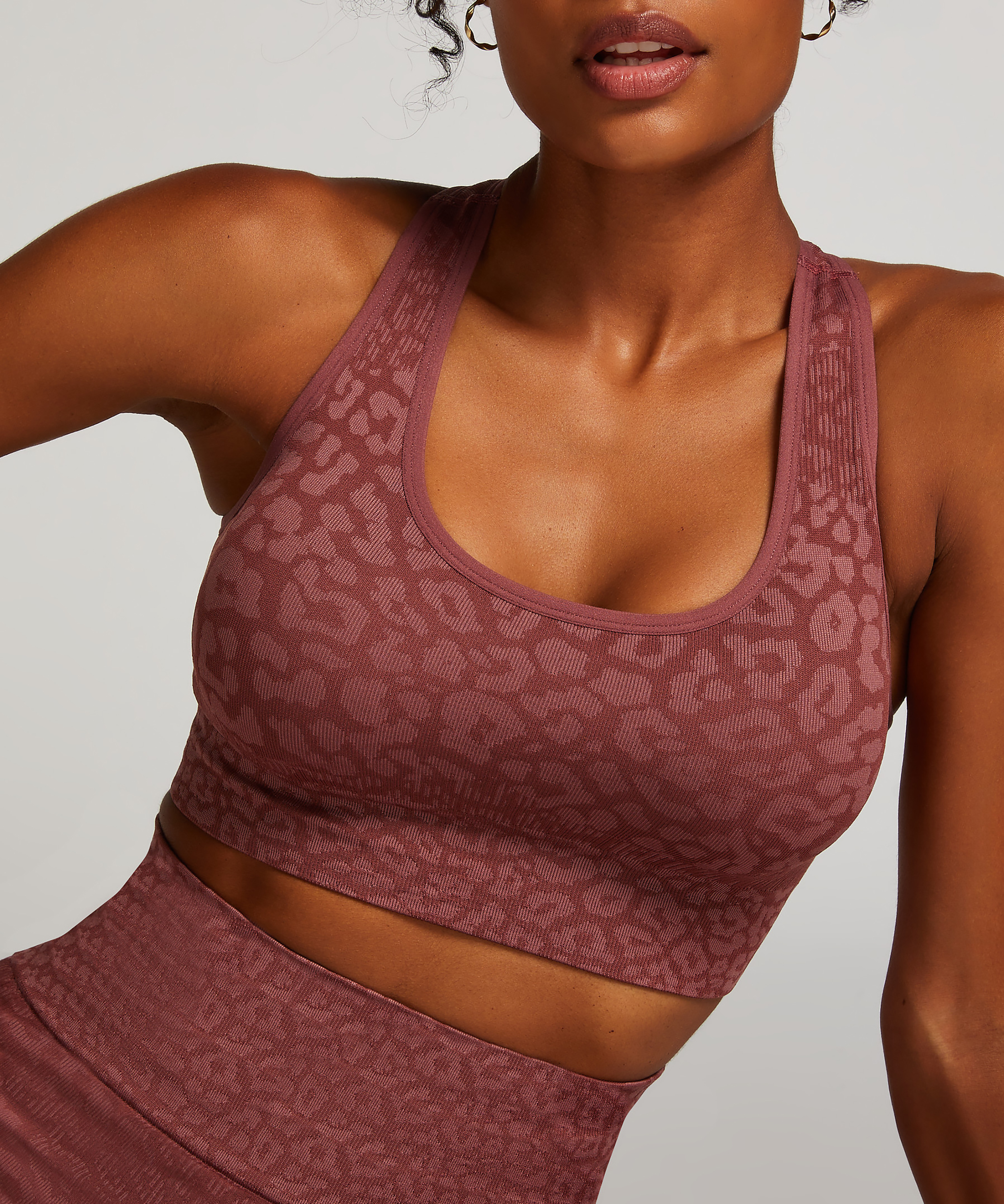 HKMX sömlös sport-bh, Rosa, main