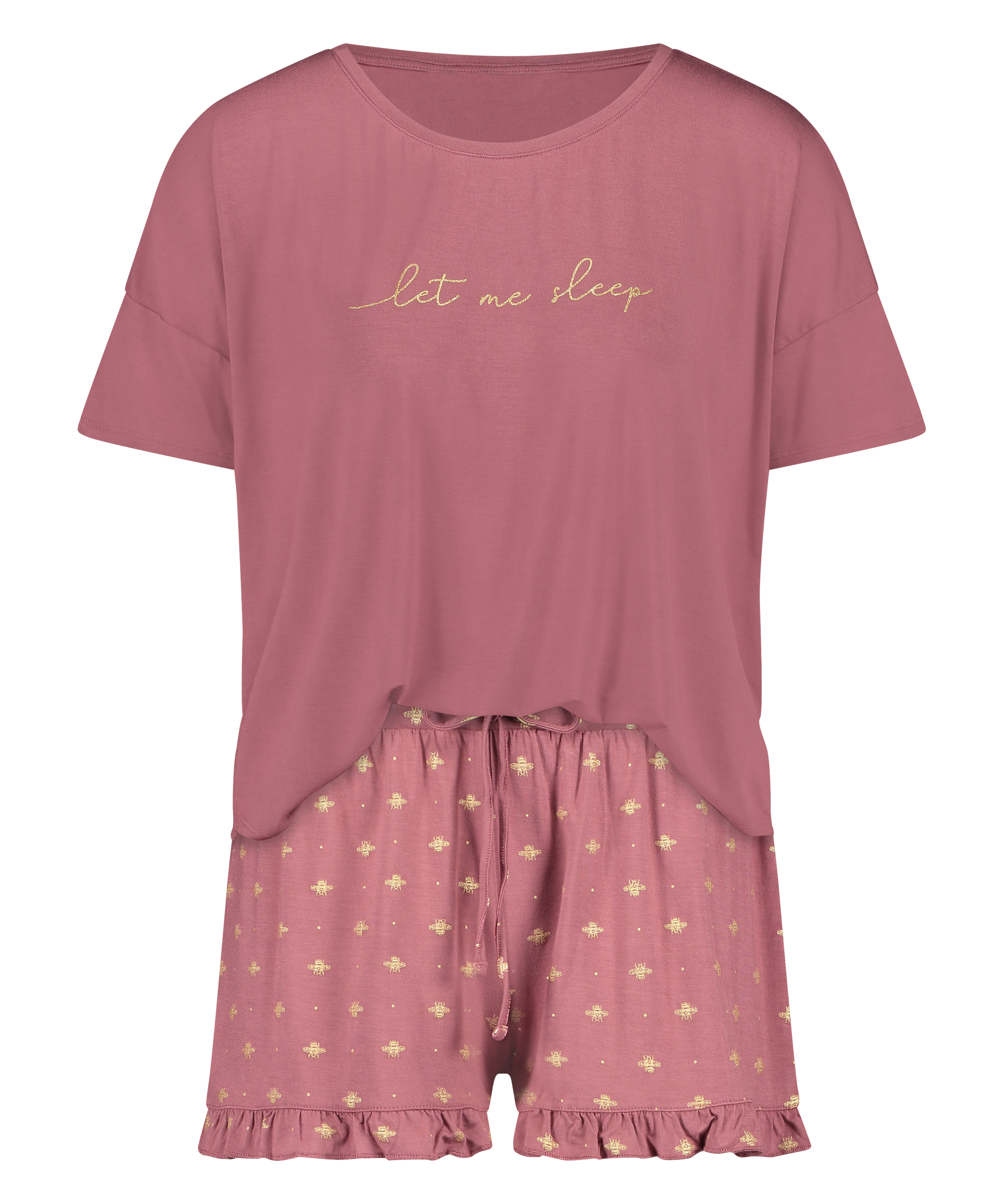 Kort pyjamasset, Rosa, main