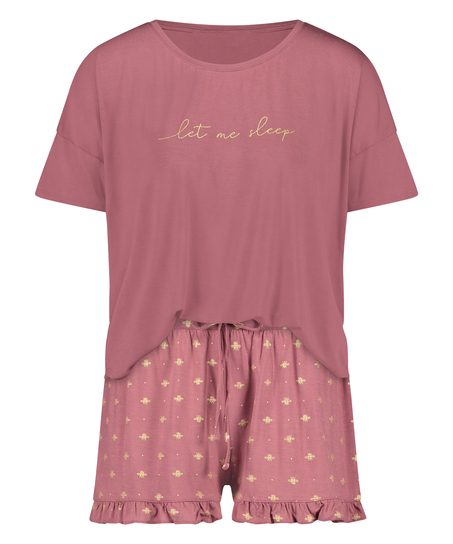 Kort pyjamasset, Rosa