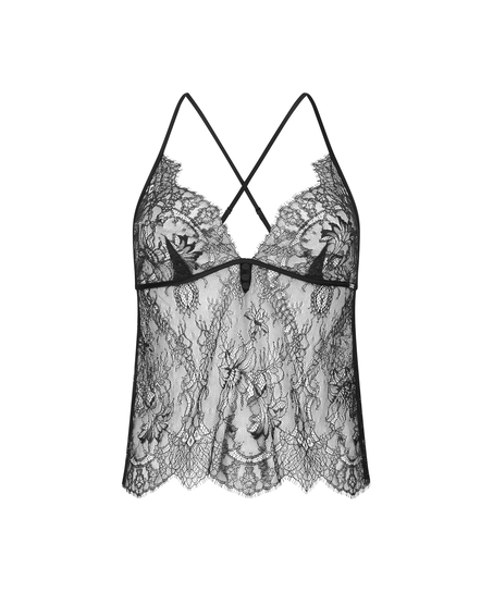 Cami Lace Delphine, Svart