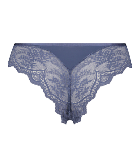 Heira högt skuren braziliantrosa, blå