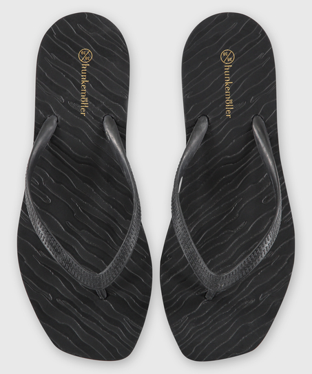 Zebra flipflops, Svart