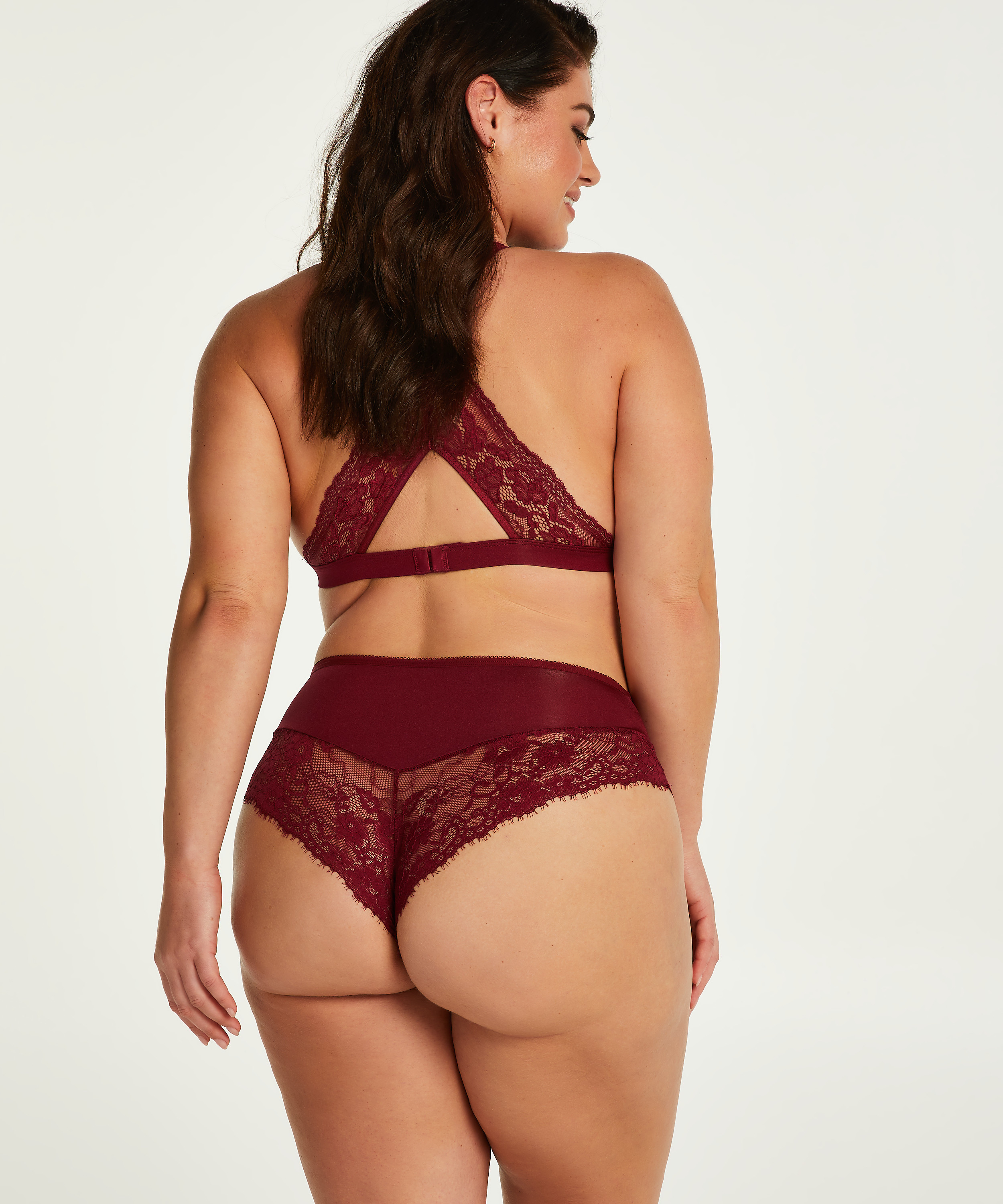 Yvenne Curvy brazilian-trosa, röd, main