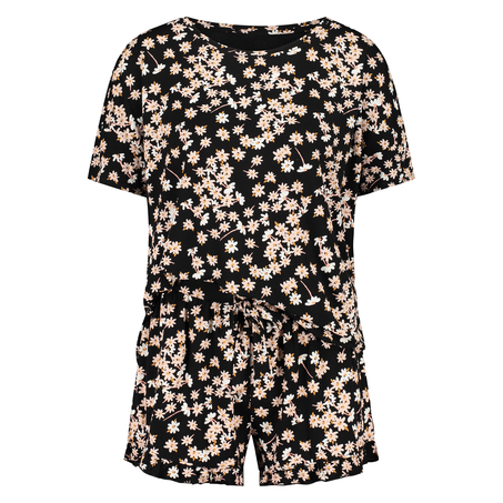 Kort pyjamas-set, Svart