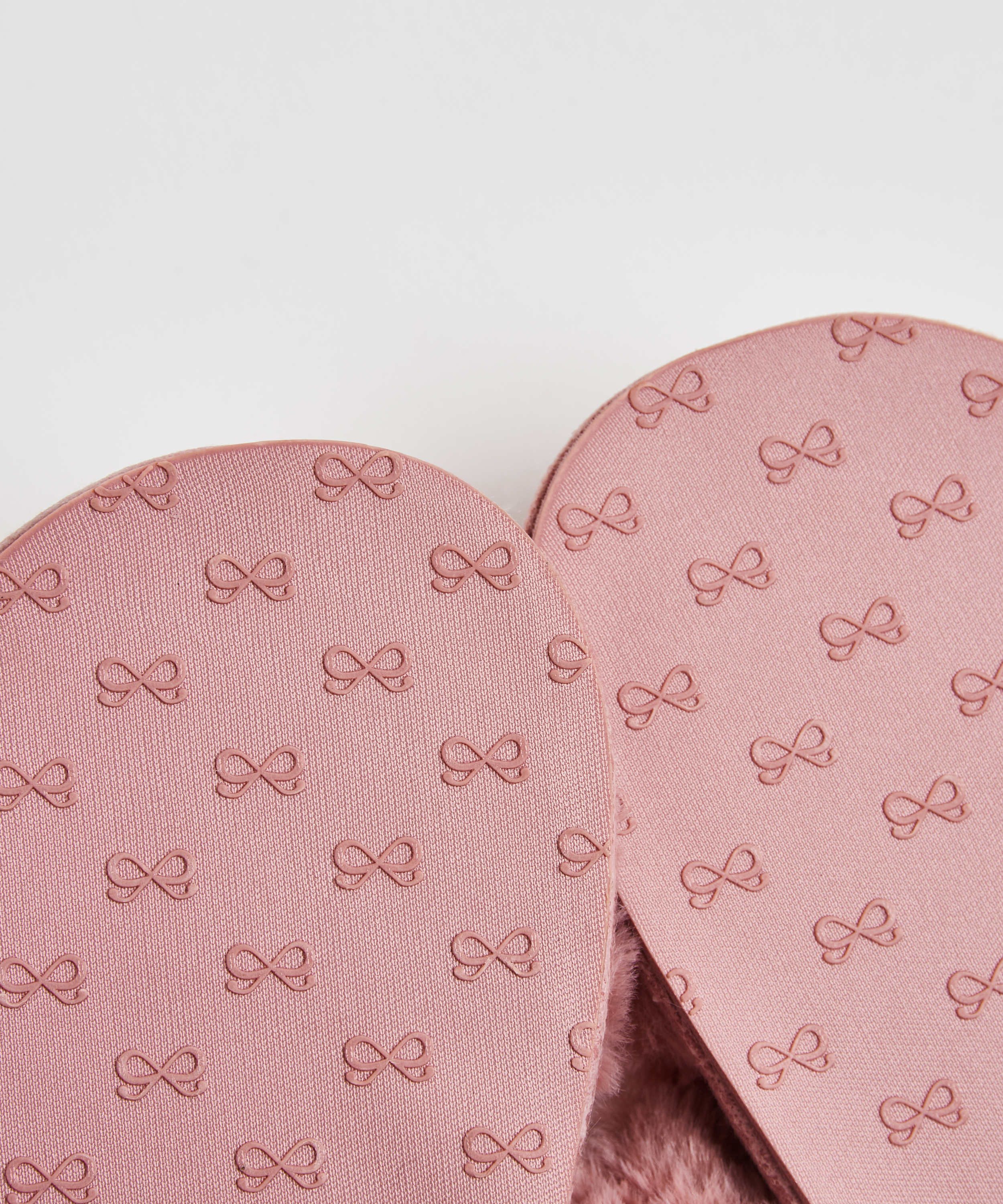 Tofflor Fake Fur, Rosa, main