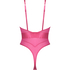 Högt skuren body Glossy, Rosa