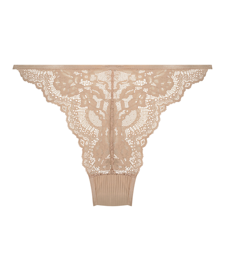 Högt skuren brazilian-trosa Kaiden, Beige