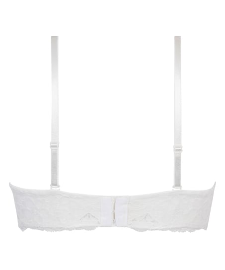 Formpressad axelbandslös maximizer-bh Marine, Vit