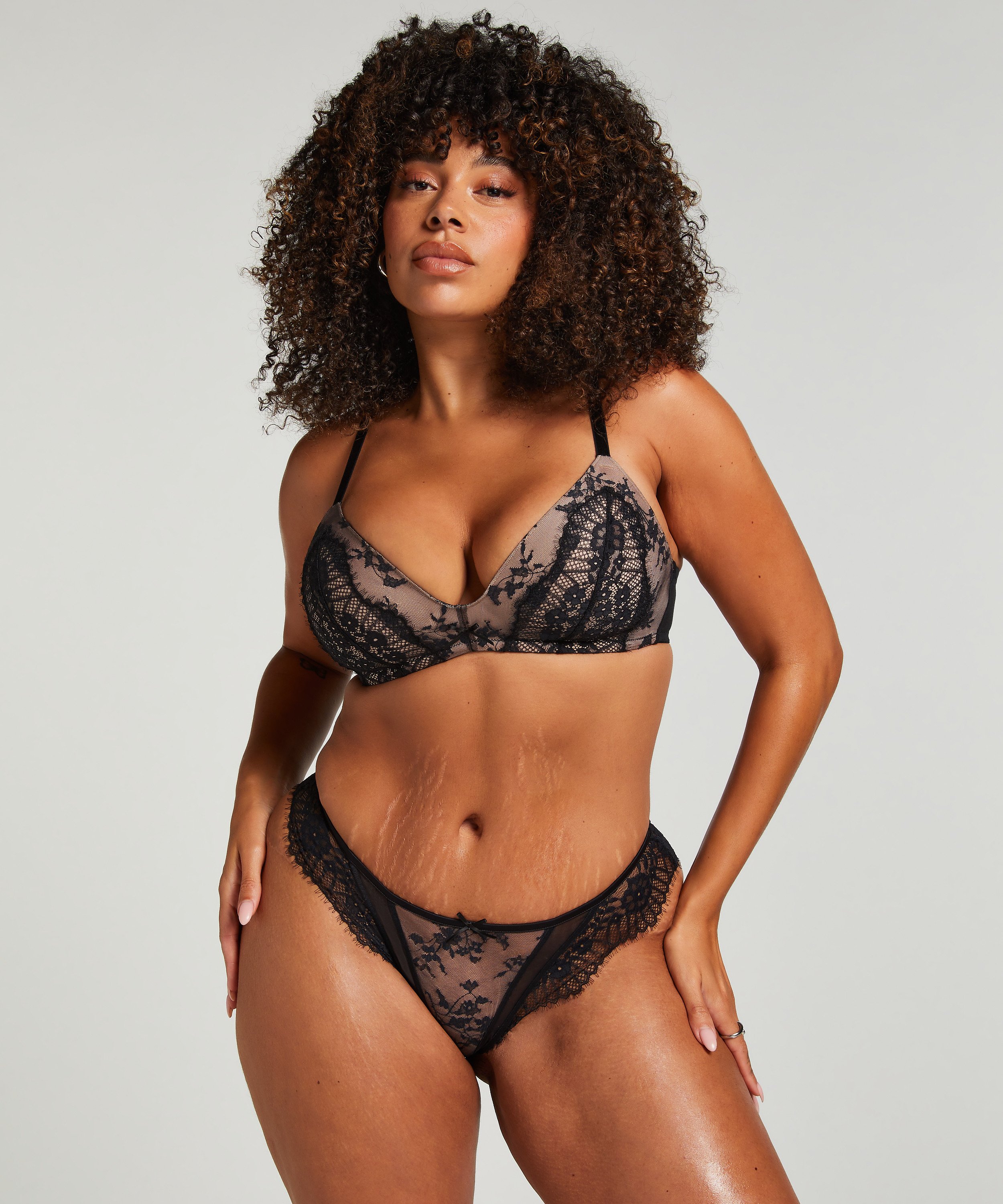 Vadderad behå utan bygel Daphne, Svart, main